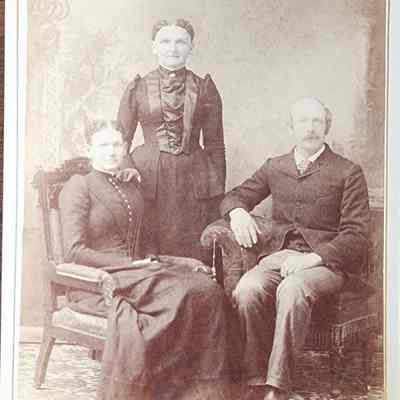 Portrait of a Family Cabinet Card by Cheney
