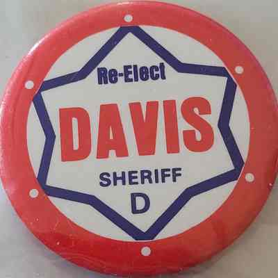 Davis Sheriff Reelection Button