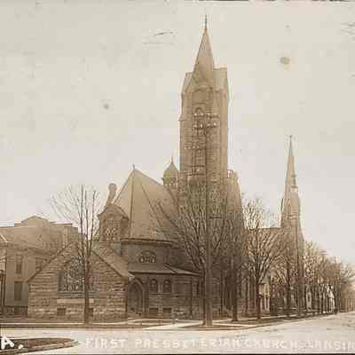 First Presbyterian Church, Lansing, Mich. RPPC