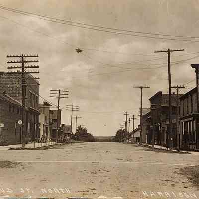 Second St. North, Harrison, Mich., RPPC