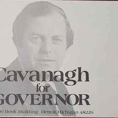 Cavanagh for Governor Flier, 1974