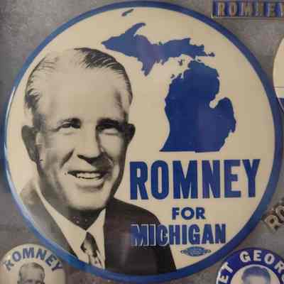 Romney for Michigan Button