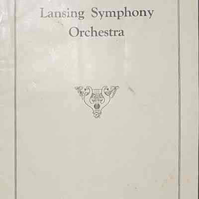 Lansing Symphony Orchestra 1935-1936 Season Program
