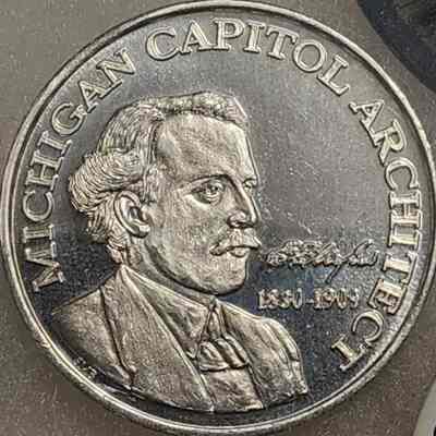 Michigan Capitol Architect Medallion