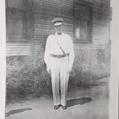 Fred Burgess, Eagle Lodge Band, Lansing, Snapshot Photo