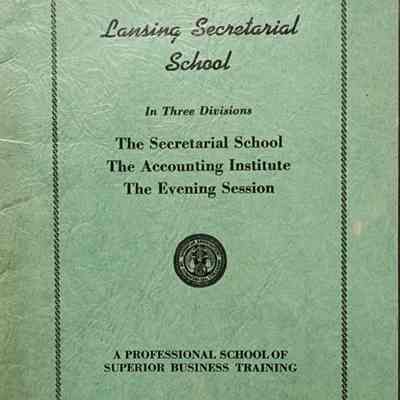 Lansing Secretarial School Advertising Booklet