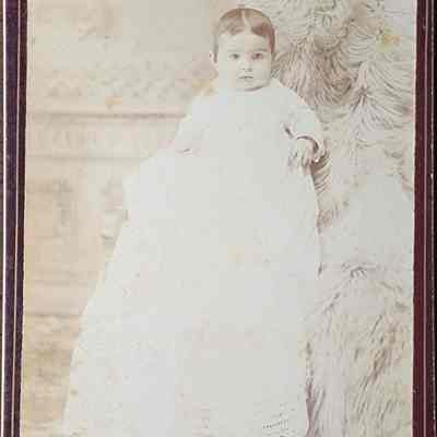 Portrait of a Child Cabinet Card by Cheney
