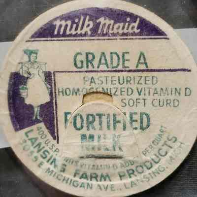 Lansing Farm Products Milk Cap