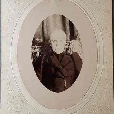 Portrait of a Woman Cabinet Card by Curran