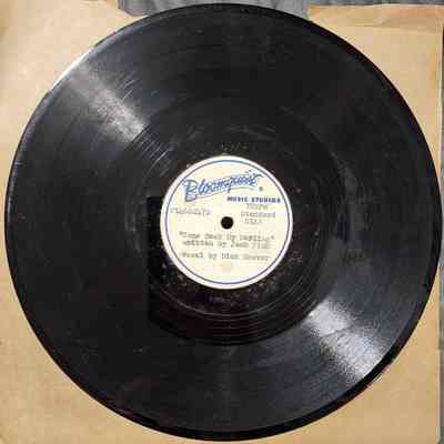 Dick Hoover 78 Record on Bloomquist Label