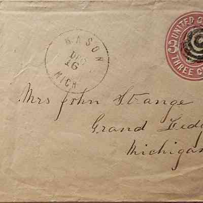 Mason, Mich., Postal Cover