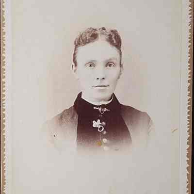 Portrait of a Woman Cabinet Card by Cheney