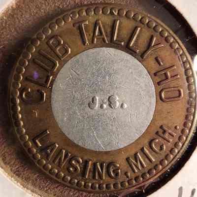 Club Tally-Ho 25-Cent Token
