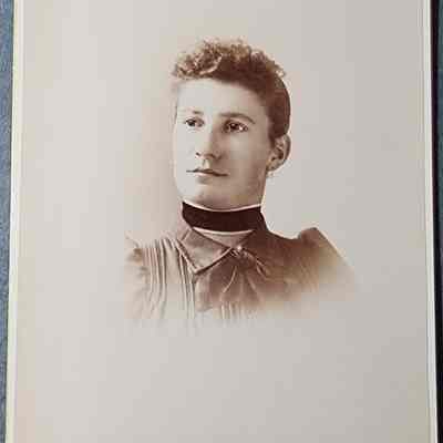 Portrait of a Woman Cabinet Card by Christmas