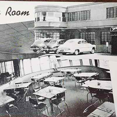 Sky Room, Capital City Airport, Lansing, Michigan Postcard