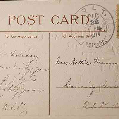 Holt, Mich., 1914, Postcard