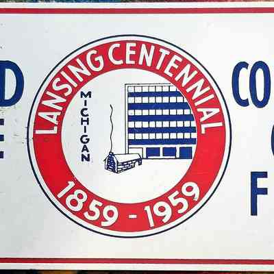 Lansing Centennial License Plate