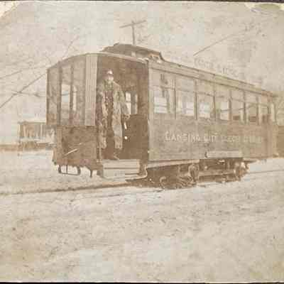 Lansing City Electric St. Ry. Cabinet Card