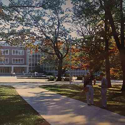 The Library, Michigan State University, East Lansing, Michigan, Postcard