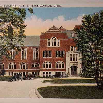 Union Memorial Building, M.S.C., East Lansing, Mich., Postcard