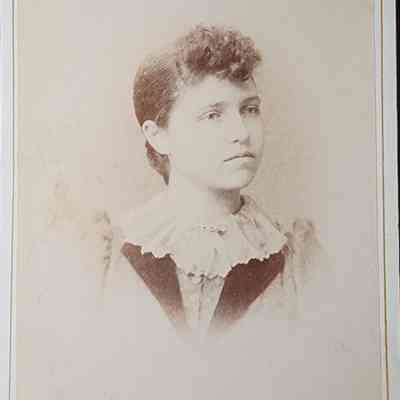 Portrait of a Woman Cabinet Card by Cheney