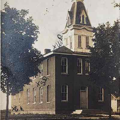 School House, Holt, Mich. RPPC