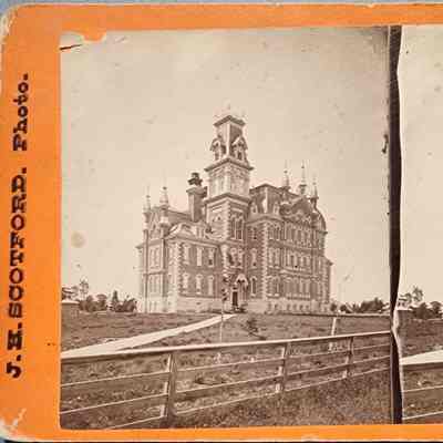 Lansing High School Stereograph by Scotford