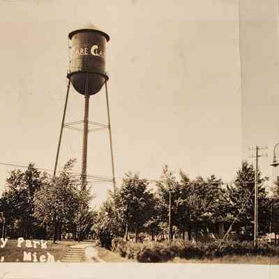 City Park, Clare, Mich., RPPC