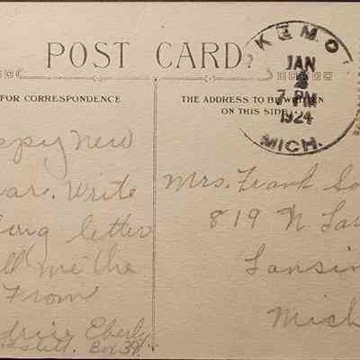 Okemos, Mich., 1924, Postcard