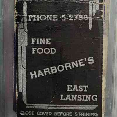 Harborne's Fine Food, East Lansing, Matchbook