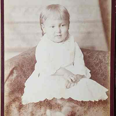 Portrait of a Child Cabinet Card by Cassey & Whitney