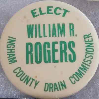 William Rogers Drain Commissioner Button