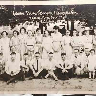 Annual Picnic Boston Insurance Co., 1921, Panorama by Leavenworth