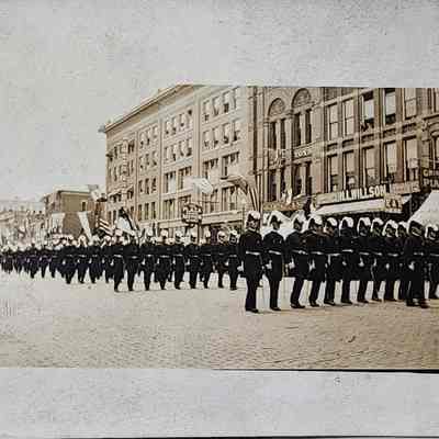 Knight Templar Parade, Lansing RPPC