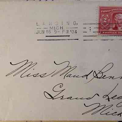Lansing, Mich., 1904, Postal Cover