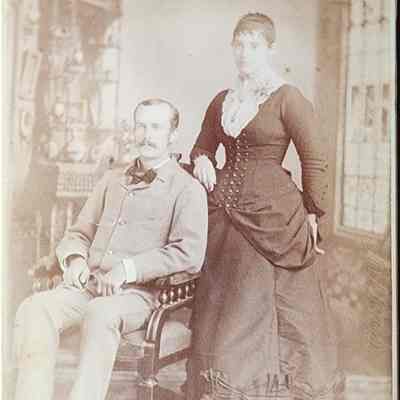 Portrait of a Couple Cabinet Card by Cassey & Merell