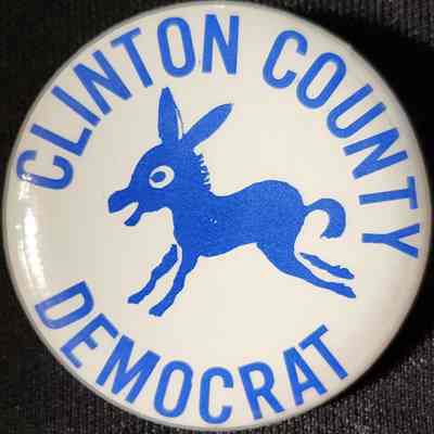 Clinton County Democrat Button