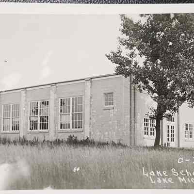 Lake School, Lake, Mich. RPPC