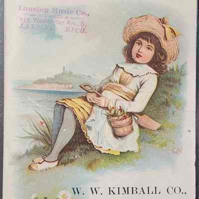 Lansing Music Co. Trade Card