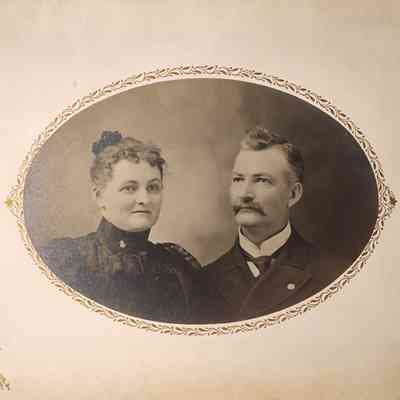 John Blasius and Wife Card Photo by Ellison