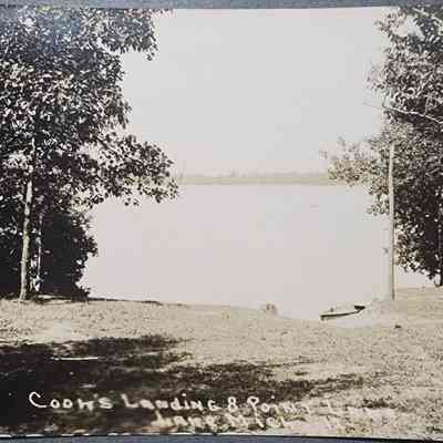 Cook's Landing 8 Point Lake, Lake, Mich. RPPC