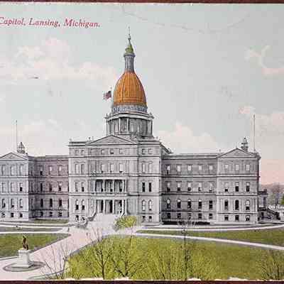 State Capitol, Lansing, Michigan Postcard