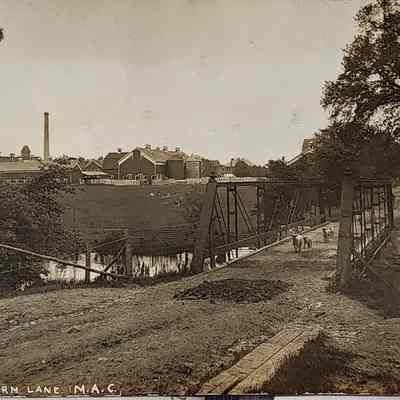 View from Farm Lane, M.A.C., RPPC by C.E.W.