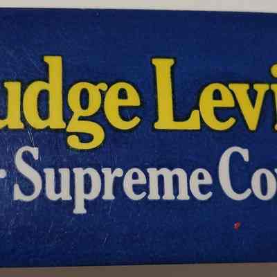 Judge Levin for Supreme Court Button