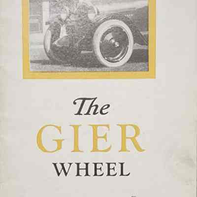 The Gier Wheel, Motor Wheel, Advertising Pamphlet