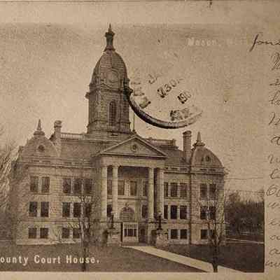 Ingham County Court House, Mason, Mich., Postcard