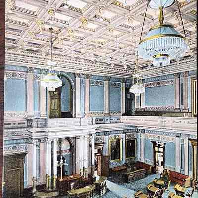 A Corner of the State Chamber in Senate Capitol Postcard