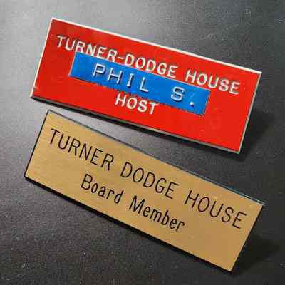 Turner Dodge House Nametags