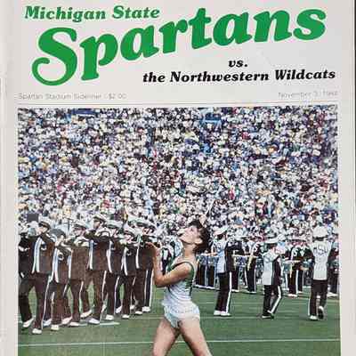 Michigan State Band Day 1984 Program vs. Northwestern