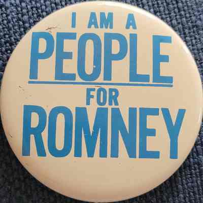 I am a People for Romney Button